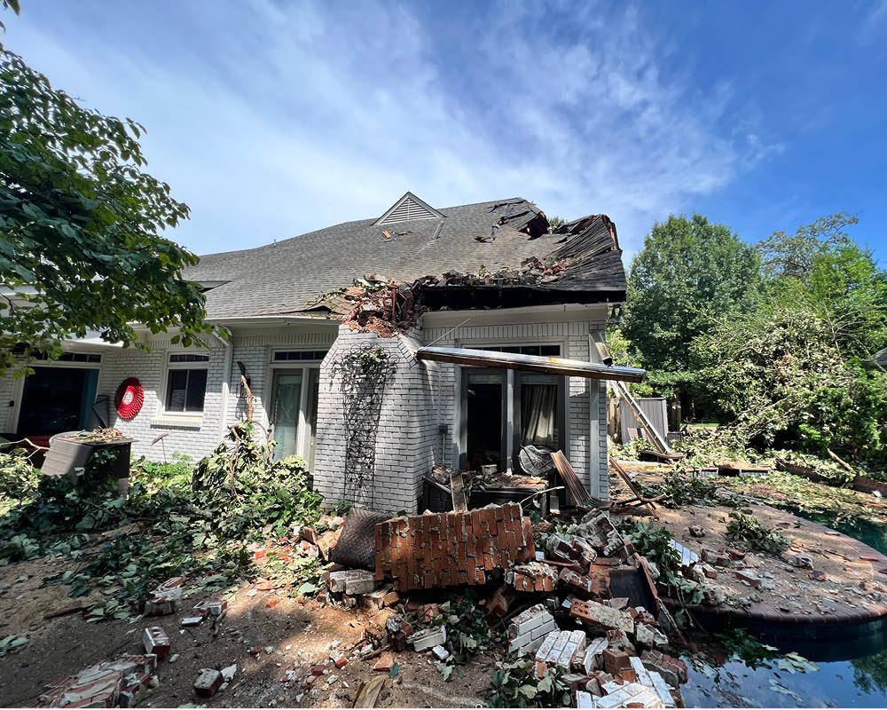Storm Damage in East Memphis